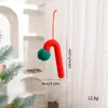 Suprimentos para Decoração de Natal Bola de Lã Bengala Pingente DIY Layout de Cena de Natal Árvore de Natal Bengala de Lã Pingente