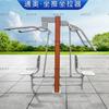 Outdoor Plastic Wood Fitness Equipment Set Idosos Esportes Comunidade Parque ao ar livre Praça Fitness Caminho Walking Machine