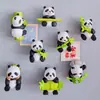 Imán para Refrigerador Mini de Panda Comiendo Bambú Lindo DIY Creativo Conmemorativo de Viaje Decoración para el Hogar de Sichuan Chengdu