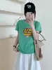Venta Directa desde la Tienda de las Trece Líneas: Camiseta de Algodón con Estampado de Copos de Nieve, Manga Corta, Cuello Redondo, Adelgazante, Versátil, Bestseller de Verano en Tiendas Físicas