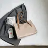 Bolso de Hombro Grande con Textura, Elegante y Sencillo, para Mujer, Nuevo Estilo de Verano, Bolso de Hombro de Alta Gama, Bolso Tote Grande de Capacidad para Viajar