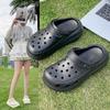 Zuecos Luyoujia Mismo Estilo Amortiguación Nube Esponjosa para Hombre y Mujer 2026 Nuevas Pantuflas Cerradas para Exterior y Playa