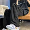Pantalones Rectos de Moda Veraniega Tendencia Estilo Hong Kong Ins Estilo Perezoso Holgado Pantalones Deportivos Juveniles Tendencia Casual