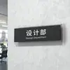 Placa de Puerta Simple Clásica Señal de Departamento de Acrílico Señal de Puerta de Oficina Señal Indicadora Gerente General Señal con Logo Creativo Empresa