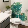 Comercio Exterior Planta Tropical Verde Hoja de Tortuga Maceta Dormitorio Sala de Estar Decoración del Hogar Pegatina de Pared Pegatina Autoadhesiva Venta al por Mayor Transfronterizo