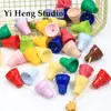 Color Macarrón Cuentas Acrílicas de Helado Llavero Colgante Hecho a Mano Accesorios Cadena para Teléfono Móvil Material