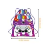 Máquina de juegos bolsa de hombro con cordón mochila colorida bolsa de almacenamiento portátil para niños bolsa de cordón portátil de poliéster bolsillo con cordón