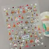 Adesivos de Unha Bola de Natal Aurora Múltiplos Estilos Disponíveis Hot Stamping Laser Adesivos de Unha de Natal de Inverno Estilo TJ