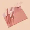 Conjunto de Pincéis de Maquiagem Doce com 10 Peças, Ferramentas de Maquiagem, Pincel para Pó, Pincel para Blush, Pincel para Sombra, Conjunto de Pincéis de Beleza, Pincel para Corretivo, Pincel para Fixação