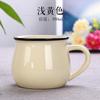 Copo Caneca de Cerâmica Criativa com Tampa Colher Copo de Café Copo de Água Copo de Porcelana de Barriga Grande para Café da Manhã Leite Logotipo Estampado