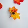 Ramas de flores decorativas de Acción de Gracias de producto nuevo transfronterizo, decoraciones para el festival de la cosecha de otoño, ramas cortas de calabaza y hoja de arce para Halloween