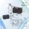 Microinterruptor de limite de curso original importado OMRON V-156-1A5 V-156-1C25 1
