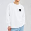 Camiseta de manga larga de algodón pesado de 260 g para hombre, estilo americano, con base interior, cuello redondo, para otoño