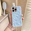 Funda para teléfono móvil Apple 16Promax con cachorro y gato lindos, Iphone15 coreana de lunares 14 plisada 13 suave