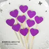 Amor estrella de cinco puntas copo de nieve Bandera para pastel de piruleta tarjeta de fiesta de cumpleaños bandera de decoración de mesa de postres