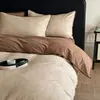 Juego de ropa de cama de cuatro piezas de algodón puro cepillado Clase A, ropa de cama de algodón de alta gama, funda de edredón gruesa, juego de tres piezas para estudiantes, sábana plana y sábana bajera