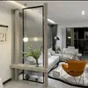 Tela Divisória de Vidro Porta de Entrada Entrada Mármore Feng Shui Sala de Estar Changhong Bloqueio Ardósia Celebridade da Internet Criativo Madeira Maciça
