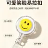 Cara Sonriente Hebilla Retráctil Portatarjeta de Identificación Retráctil Personalizado Portatarjetas de Identificación Clip para Etiqueta de Nombre Cordón para Llaves Cordón para Tarjeta de Trabajo Cordón Retráctil