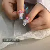 Acessórios de Arte para Unhas Cyber Red Desenho Animado KT Material de Resina Bolsa Fofo Brilho Fino Gato Urso Amor Arte para Unhas Acessórios de Unha