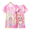 Ropa de dormir de manga corta para niñas tailandesas, vestido de verano para niñas pequeñas, princesa, niños grandes, bebé, vestido de verano, venta al por mayor
