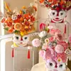 Danza del León Arreglo Floral Decoración DIY Cubo de Flores Materiales de Empaque para Arreglos Florales