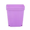 Vasos Quadrados Pequenos Mini para Jardinagem, Vasos Pequenos Coloridos de Sete Cores para Flores, Vasos para Plantas Verdes Suculentas, Vasos Quadrados Pequenos de Plástico Preto, Vasos para Mudas no Atacado
