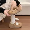 Sapatos Birkenstock Femininos com Solado Grosso para Aumentar a Altura para Mulheres Baixas, Versáteis de Corte Baixo com Laço, Coleção Primavera e Outono 2026, Sapatilhas para Combinar com Saias