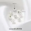 Fecho de dois furos, acessório de fivela crescente com alta retenção de cor, fio de fixação de contas, conector e fecho final para colar e pulseira DIY feitos à mão