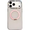 Funda de Teléfono con Soporte Giratorio Dopamina IMD de Agujero Grande Adecuada para Apple 17/18 Tendencia 18PRO Incrustada con Diamantes 13/14