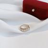 Anillo Retro Abierto Ajustable de Circonia Súper Flash Nuevo de Dongdaemun de Corea del Sur para Mujer Popular Estilo Similar Anillo para Dedo Índice