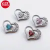 Brincos de Liga de Titânio G23 com Tarraxas de Coração de Zircônia, Piercings de Lábio, Piercings de Hélice/Orelha, Joias de Piercing Corporal de Liga de Titânio F136