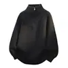 2026 Nuevo Suéter de Punto con Cremallera y Cuello Alto Medio para Hombre, Ropa de Punto de Talla Grande, Camisa Básica Casual para Hombre