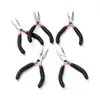 Pinzas de punta fina de acero al carbono níquel-hierro de venta caliente transfronterizas con borde de corte dentado lámina de resorte pinzas para joyería DIY herramientas de ferretería