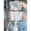 Regata Diária Estilo Coreano para Mulheres, Camisola Interna de Verão com Alças Largas Anti-Exposição, Top Camada Base Estilo Executivo