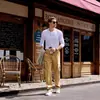 AliExpress Wish pantalones largos rectos de trabajo versátiles con múltiples bolsillos, ropa deportiva de moda para primavera/otoño para hombre, en stock para dropshipping