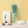 Peine Popular Bounce Curl Defining Styling, Peine Meridian para Masaje del Cuero Cabelludo, Peine Hueco Alisador, Peine Esponjoso para Corona Alta