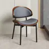 Silla de Comedor Estilo Italiano Vintage para Uso en Casa, Silla Eames de Lujo Ligero con Respaldo, Madera Maciza, Adecuada para el Hogar o la Oficina, Retro, No Requiere Ensamblaje