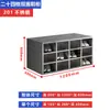 Gabinete de Sapatos em Aço Inoxidável 304 Banco para Troca de Sapatos de Funcionários Oficina de Purificação Grade de Porta Multicamadas Gabinete de Troca de Sapatos Sem Poeira Simples-Duplo