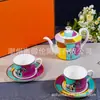 Taza de Cerámica Creativa Linda Fantasía Circo 300ml Tetera de Gran Capacidad Set de Café para el Hogar Venta al por Mayor