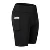 Oferta Especial Shorts de Yoga Feminino com Bolsos Laterais, Fitness Corrida Elástico Justo Secagem Rápida Amazon Shorts de Cinco Pontos 2046