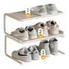 Estante divisorio para zapatero, estante divisorio para zapatero, armario divisorio de dormitorio, estante de almacenamiento de doble capa, solución de almacenamiento de zapatos