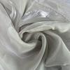 Pequena Seção Lírio Brisa Tecido Organza Torcido 27 de Alta Qualidade Ligeiramente Transparente Camisa de Cetim Roupa Feminina Fashion