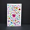 Vários Tipos de Adesivos Decorativos Criativos para Crianças com Strass e Designs de Cristal, Adesivos de Diamante Acrílico DIY, Peça Única com Sete Cores