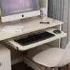 Bandeja para Teclado Acessórios para Mesa de Computador Bandeja de Madeira Bandeja Redonda Espessa Suspensa Teclado Deslizante Curvo