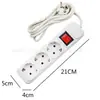 Accesorios de Cobre Regleta de Alimentación Estilo Europeo 1800W con Luz Tipo-C Regleta de Alimentación Rusa 2/3/ 5m Regleta de Alimentación Ucraniana