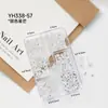 Chegada Nova Conjunto de Joias para Nail Art com Rebites de Estrela Caixa com Metal Flash Prata Folha de Broca para Unha Acessórios de Armadura para Usar