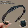 Diadema retráctil y plegable para viajar para mujeres, especialmente diseñada para lavarse la cara, con dientes para sujetar el cabello en su lugar, antideslizante, para flequillo y mechones de cabello
