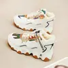Zapatos Chunky para Papá de Mujer 2026 Invierno Nuevos de Caña Alta con Forro de Terciopelo Algodón Moda Versátil Casual Deportivos 7006-2