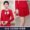 Ropa Nueva de Otoño para Mujer Ropa para Esteticista Ropa para la Universidad Ropa de Trabajo Fabricante Ropa Profesional Roja de Aeromoza Ropa de Trabajo de Hotel