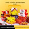 Caixas de Embalagem Personalizadas de Grau Alimentício para Caixas Dobráveis de Hambúrguer e Frango Frito, Caixas de Papel para Fast Food, Caixas para Levar de Bife de Frango com Logotipo Personalizado